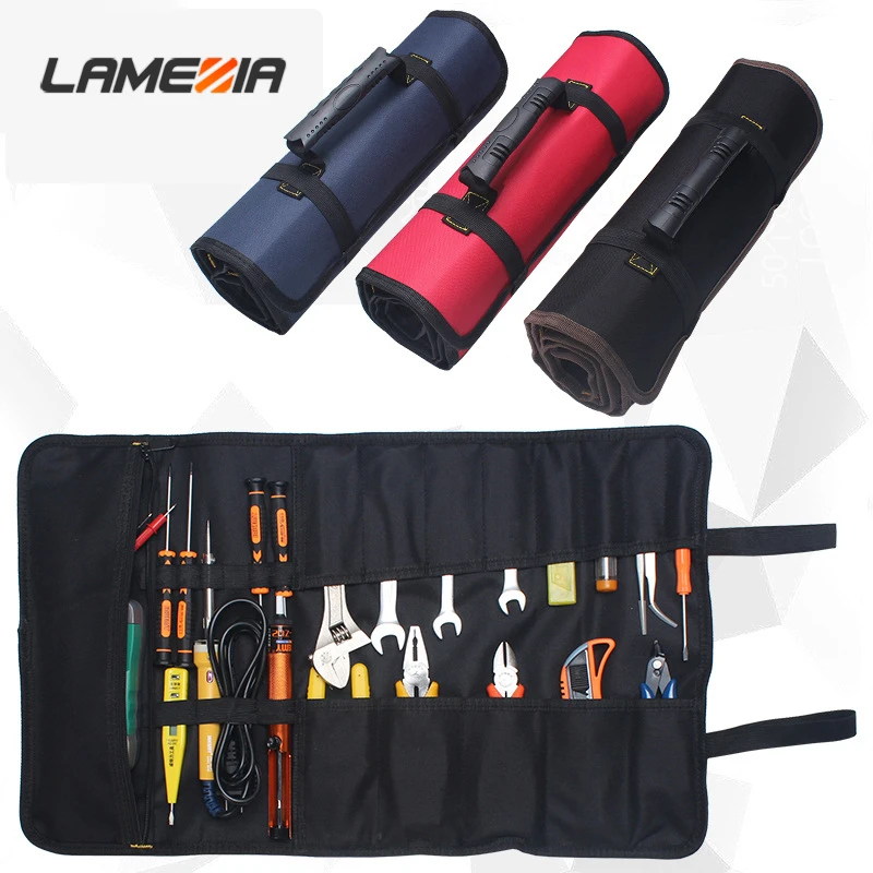 LAMEZIA Multifunction Portable Oxford Cloth Tool Bag Canvas ToolOrganizer Toolkit For Repair Installation