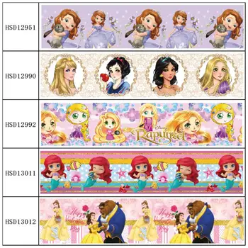 

HSDCraft Free shipping 25MM 38MM 75MM Heat Transfer Printed Grosgrain ribbon for diy hair bow