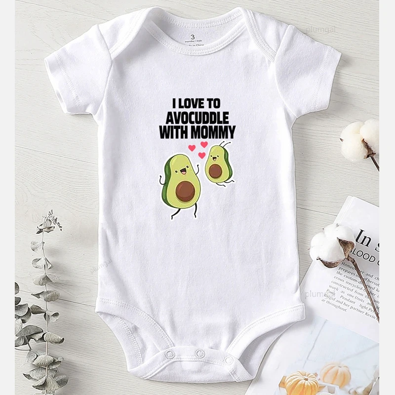 Bamboo fiber children's clothes Clothing for Babies Baby Boy Clothes Baby Girl Winter Clothes Avocado Printing Jumpsuit for New Born Girl Romper for Toddler Bamboo fiber children's clothes Baby Rompers