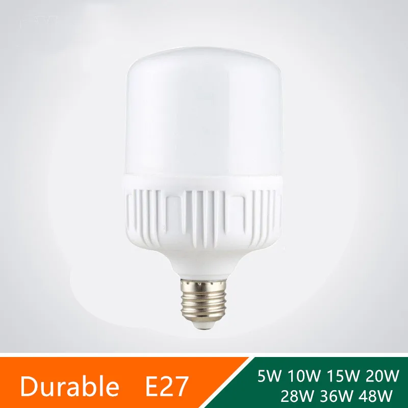 

Led Bulb 5W 10W 15W 20W 30W 40W 50W 220V E27 No Flicker LED Lamp LED Ampoule Blub For Indoor Home Kitchen Lighting