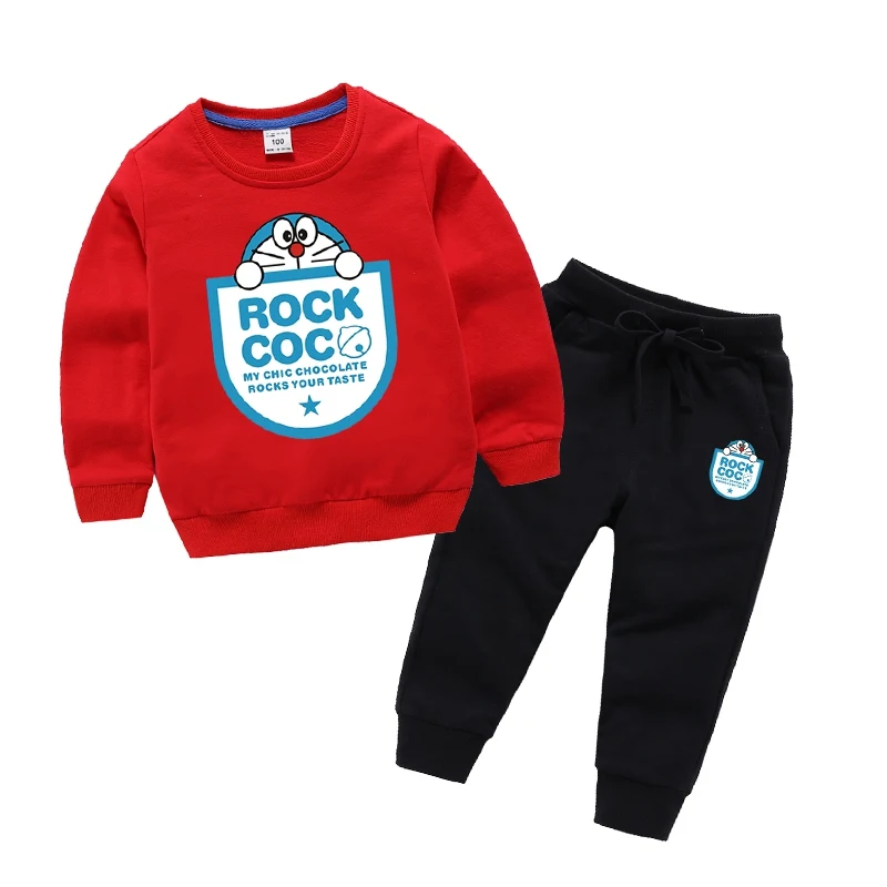 Спортивный комплект для мальчиков и девочек, Длинные пуловеры, спортивные штаны, штаны для, весенне-осенние детские толстовки с капюшоном для мальчиков 2, 3, 4, 5, 6, 7, 8 лет - Цвет: C3