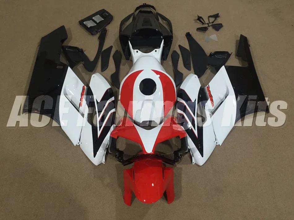 Топ(литье под давлением) ABS полный обтекатель комплект Подходит для Honda CBR1000RR 04 05 2004 2005 Обтекатели набор на заказ Красный Белый Черный