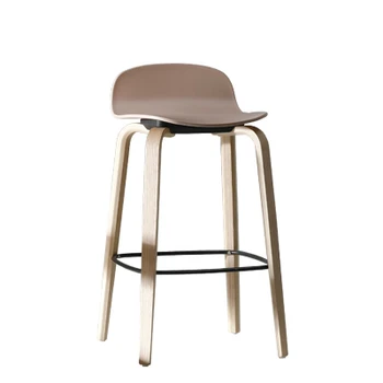 

Nordic solid wood bar chair modern minimalist bar cafe bar stool chair casual fashion front stool chair