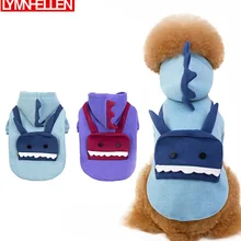 Милая толстовка с капюшоном для собак, зимняя одежда для собак на Хэллоуин, робот для собак, пальто, куртка, хлопок, плюшевые собаки, домашние животные, флисовая одежда