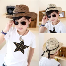 Летняя детская вязаная шапка унисекс для мальчиков и девочек, Солнцезащитная Повседневная модная Шапка-бини