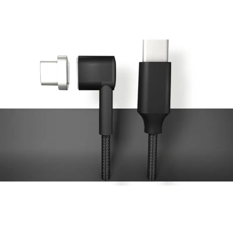 90 градусов 4.3A 87 Вт USB C к type C Магнитный кабель для Macbook huawei Matebook Xiaomi ноутбук мобильный телефон Быстрая зарядка PD магнит