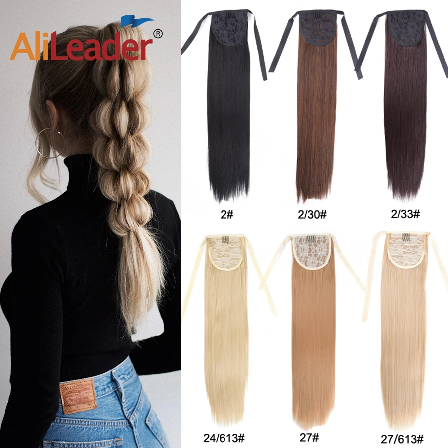 Leeons Synthetic Ponytail Hair Extension Clip In Hairpieces Natural Hair  Pony Tail Grey Red Long Ponytail 20 Inch Hairpiece|Tóc đuôi ngựa tổng hợp|  - AliExpress