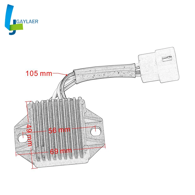 Регулятор выпрямителя Для Yamaha XT350 XT350MC LC KC JC HC GC FC EC DC BC 33G-81960-60 BW350 DT125E DT125RE XT250L XT350N