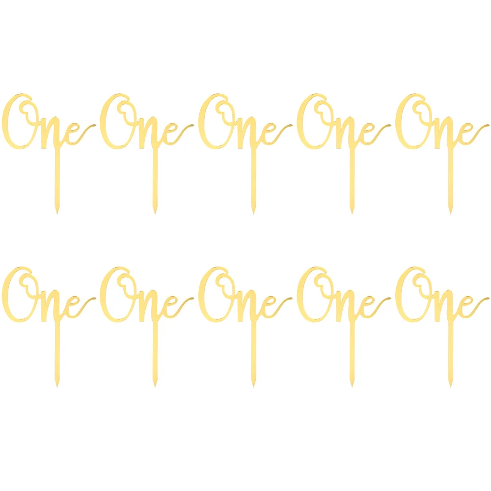 10pcs 1st Birthday Baby Cake Topper Shower For Photo Props | Дом и сад