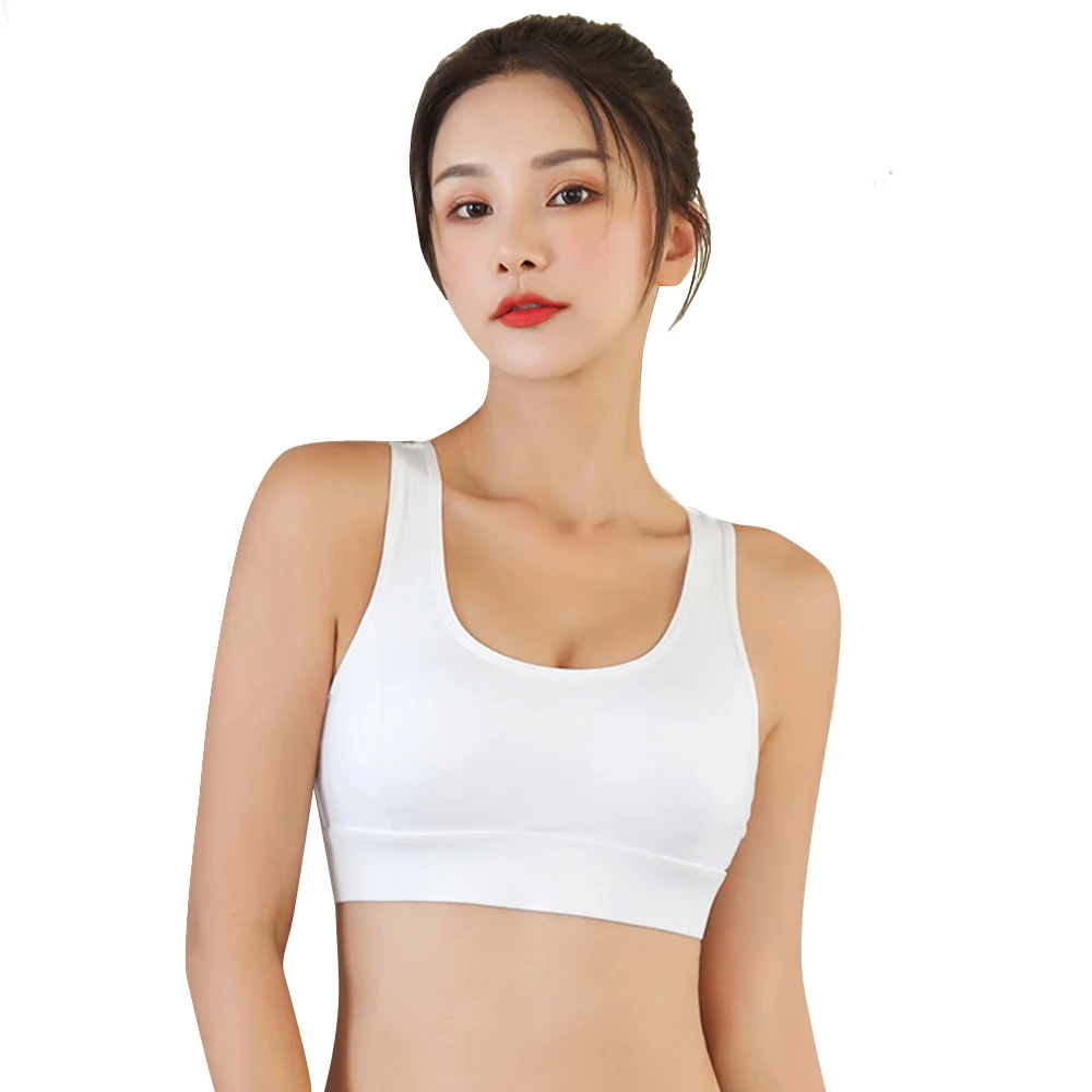 Fitness Bra Top Woman Push Up Wirefree Adjustable Buckle Mesh Nylon Yoga Workout Jogging Sport Underwear Gym Bra Plus Size XXL sports bra womens bras sports underwear gym top womens lingerie women lingerie women undershirt