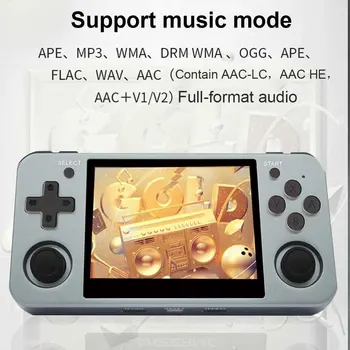 

Game Console RG350M Dual Speakers Game Console Handheld Nostalgic 3.5 Inch IPS Screen Video
