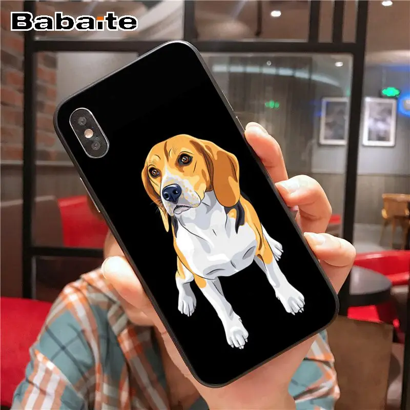 Для iphone 11pro max Beagle Dog силиконовый чехол черный мягкий чехол для телефона для iphone 6S 6plus 7plus 8 8Plus X Xs MAX 5 5S XR