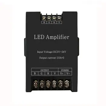 

LED RGB Amplifier Controller input 5V/12V/24V 30A Signal Repeater 360W for 3528 /5050 RGB Led strip