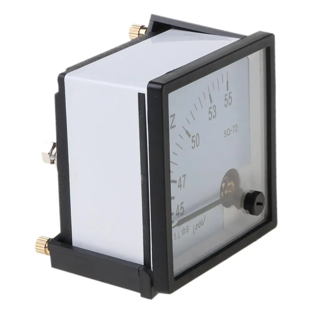 1pc AC 100V 220V 380V Analog Panel Frequency Meter Tester Gauge Hertz