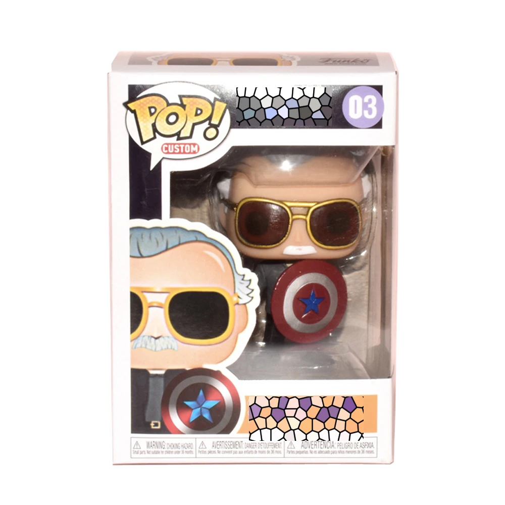 Funko POP Marvel 01#03# Виниловая фигурка Коллекционная модель игрушки - Цвет: 03-00 with box