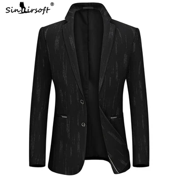 

Patchwork Business Wear Mens Suit Full Length Long Style Wedding Dress Men's Coat 2019 Autumn And Winter Fashion Top Suit Hot
