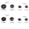 50sets Snaps top cover Black and white nylon material Buttons Plastic snaps button Rivet Button accessories T3T5 T8 button 3