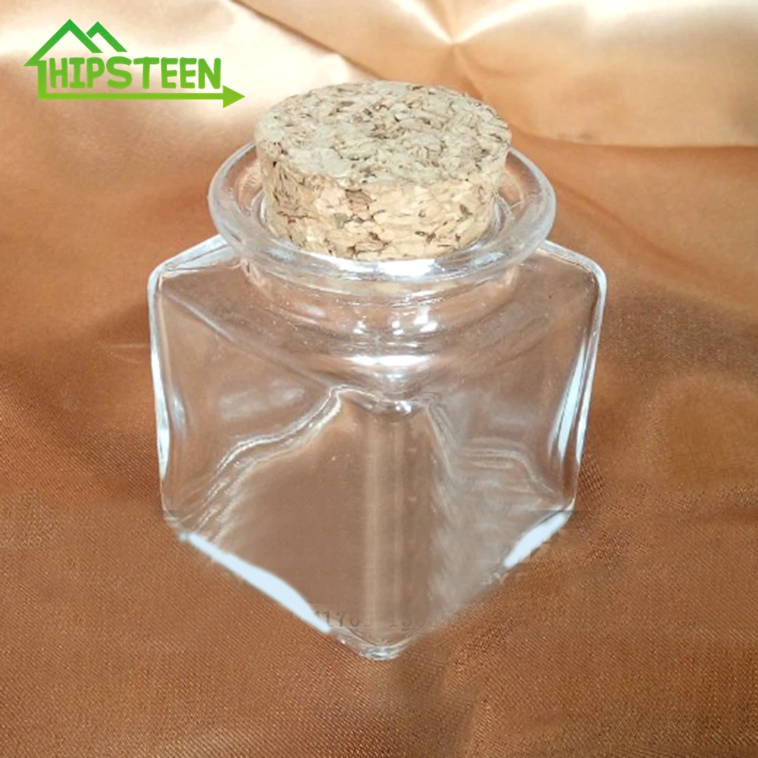 10pcs 50ml Squared Jars With Stoppers Clear Small Gl Bottles 10pcs 50ml Squared Jars With Stoppers