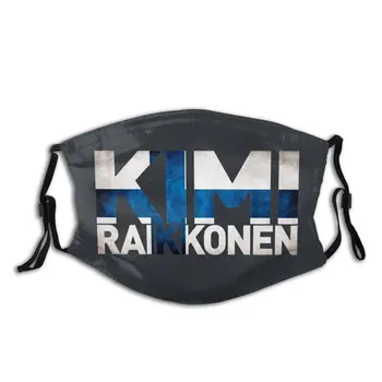 

Kimi Raikkonen Finnish Flag Adult Non-Disposable Face Mask with Filter Anti Haze Dust Mask Respirator Mouth Muffle
