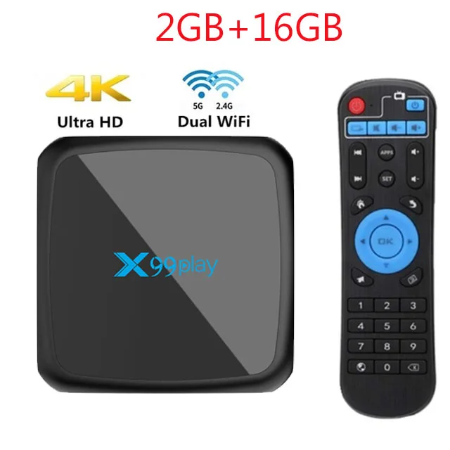 2GB 16GB Android 9,0 ТВ приставка Rockchip 3318 4K Смарт ТВ приставка 2,4G& 5G Wifi Netflix медиаплеер Android приставка Google Assistant Smart tv - Цвет: 2GB 16GB