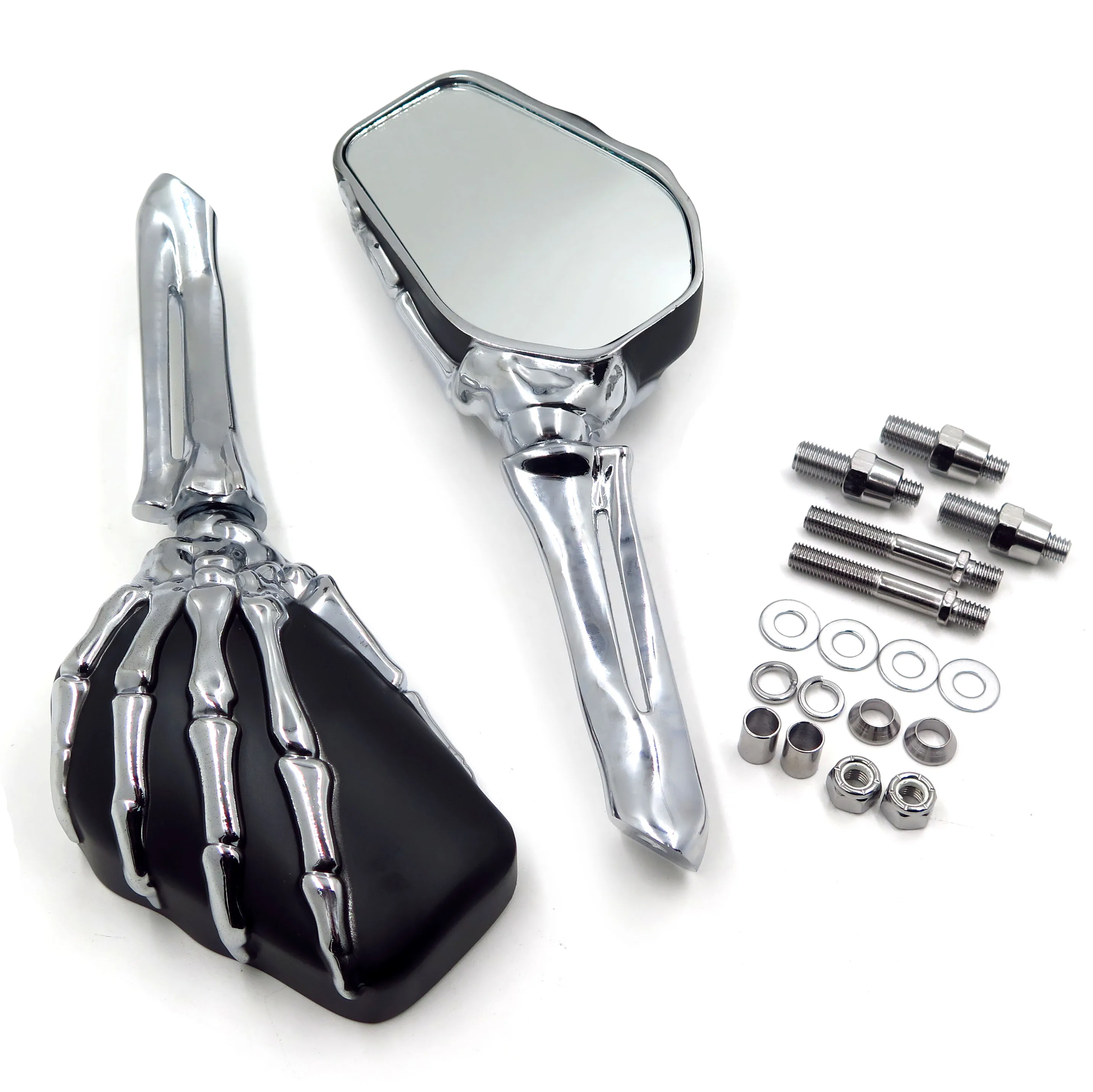 Aftermarket мотоцикла Talon зеркало «Череп» Heritage Springer Sportster Dyna Glide для Suzuki Softail V Rod CD