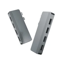 HUB USB C double type c vers USB 3.0, adaptateur de Station d'accueil pour ordinateur, extension de disque dur pour MacBook Pro 