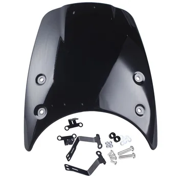 

Motorcycle Windshield Windscreen Headlight Fairing for BMW R NINE T R9T 2014 2015 2016 2017 Motorcycle Accessories(Black)