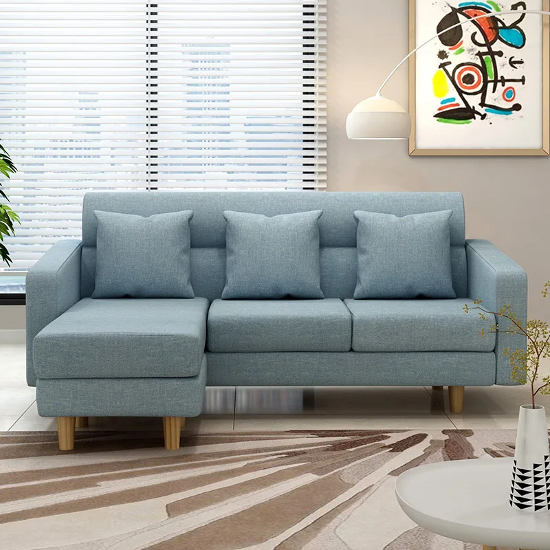 

Man Patriarch Sofa Living Room Outfit Small Apartment Fabric Sofa Modern Minimalist Small Furniture Simplicity Combination Sofa