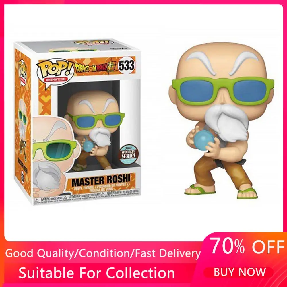 FUNKO POP японский аминовый Драконий жемчуг Мастер Роши 533 # виниловые Фигурки