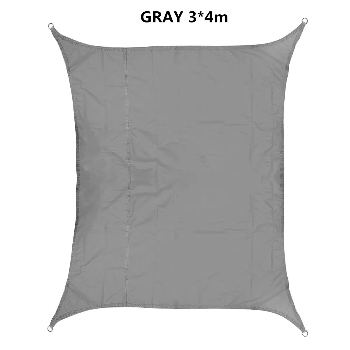 gray 3x4m 420D водонепроницаемый солнцезащитный навес Защита от Солнца Открытый навес сад патио шторы для бассейна парус тент Кемпинг палатка для пикника - Color: gray 3x4m