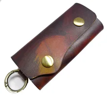 Два в одном чехол для ключей автомобиля+ домашний держатель для ключей кожаный на талии ручной органайзер для ключей из воловьей кожи 1019FY