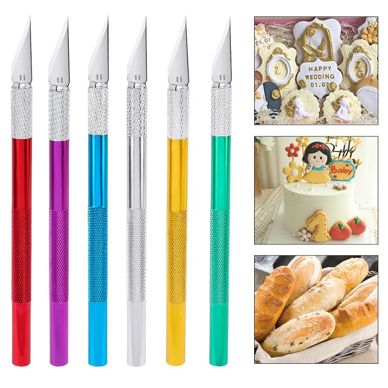 FAIS DU Metal Carving Knife Fondant Art Cake Tools Precision Cutting Clay Sculpture Pottery Modeling Polymer Craft Paper Cut cake decorating tools