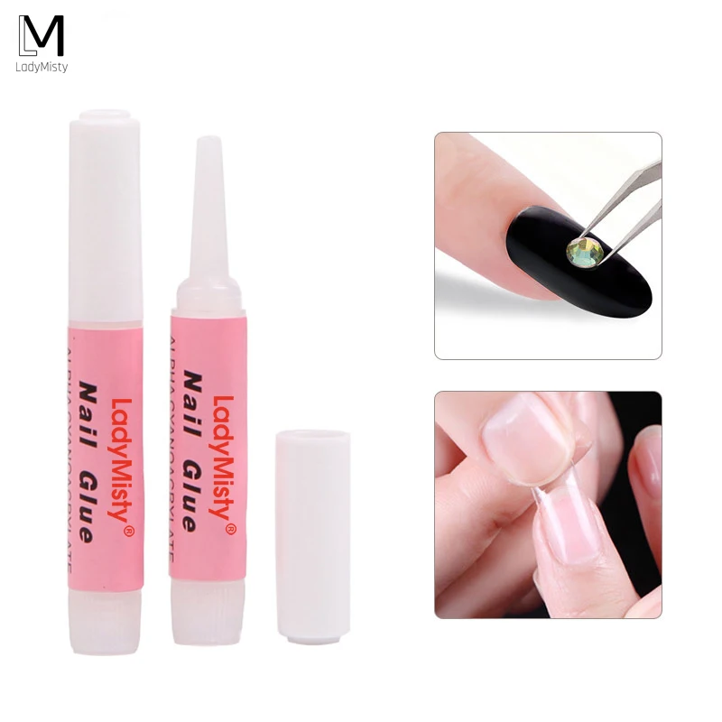 Online Shop 10pcs Set Adhesive Nail Glue For Fake Acrylic Nails