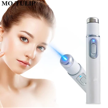 

Acne Laser Pen Portable Wrinkle Removal Machine Durable Soft Scar Remover Blue Light Therapy Pen Massage Spider Eraser
