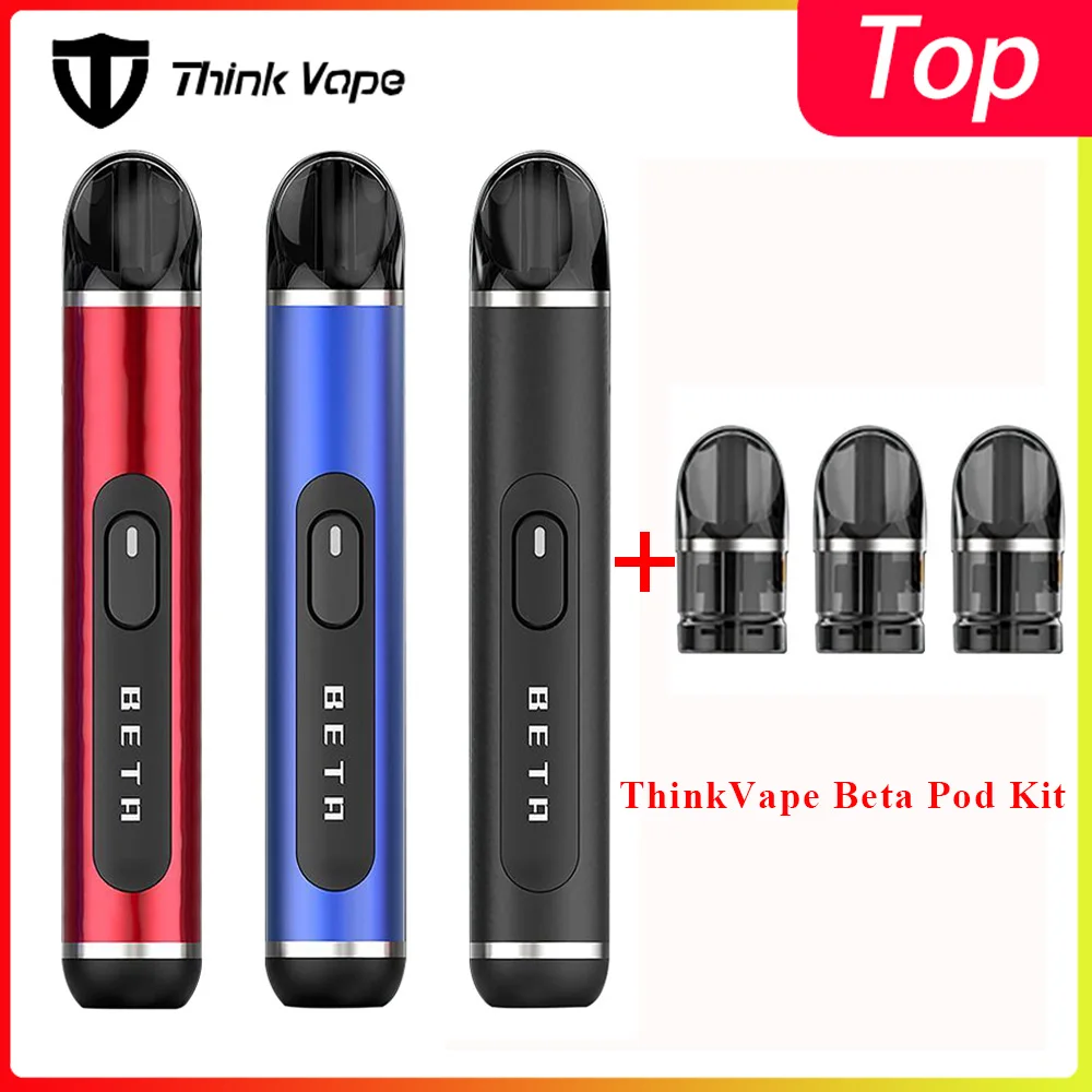 

Beta pod vape Think Vape Beta Pod Kit 380mAh built-in battery 1.2ml refillable pod vape mini kit vaporizer cigarette vapor kit