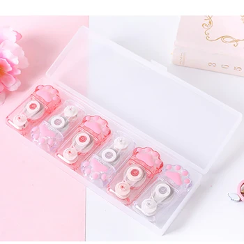 

1 Set Creative Cat Claw Correction Tape Cute Cartoon Corrector School Stationery Kids Writing Correction Tape Combination Kit