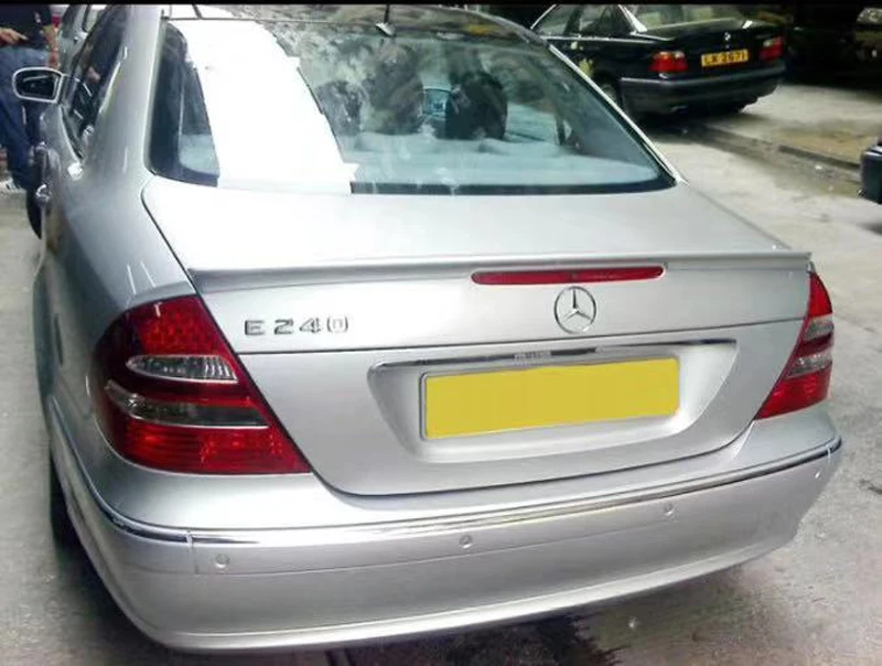 Спойлер для W211 2003-2006 Mercedes-Benz W211 YC E-class E200 E260, спойлер из АБС-пластика, заднее крыло, цветной задний спойлер