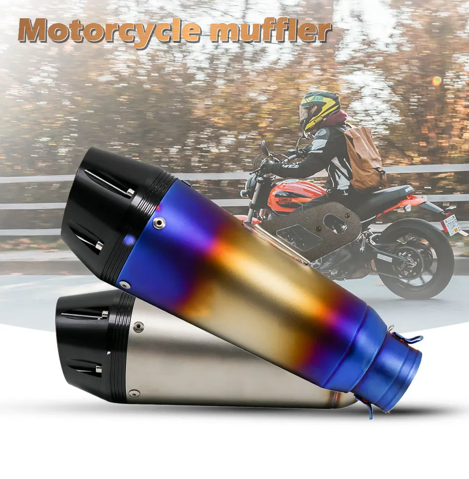 ZSDTRP мотоцикл Akrapovic скольжения на выхлопные трубы для большинства мотоциклов R1 cb600f ZX6R nmax155 cbr1000rr спортивные моторы ATV