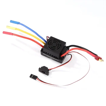 

New Waterproof 60A Brushless Esc Electronic Speed Controller With 5.5V / 3A Bec For 1/10 Rc Car (Black)