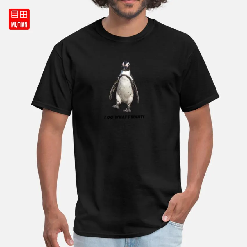Пингвин I do what want футболка cool quote arctic nature lovers фото Антарктида | Мужская одежда