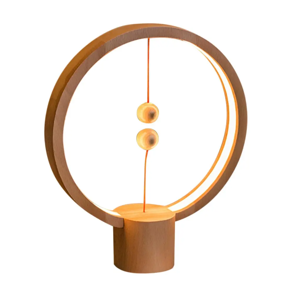 cheap ICOCO Magnetic Switch Balance Light USB Charging Desk Lamp Light Home Decoration LED Lamp Bedroom Bookcase Wood Night Light