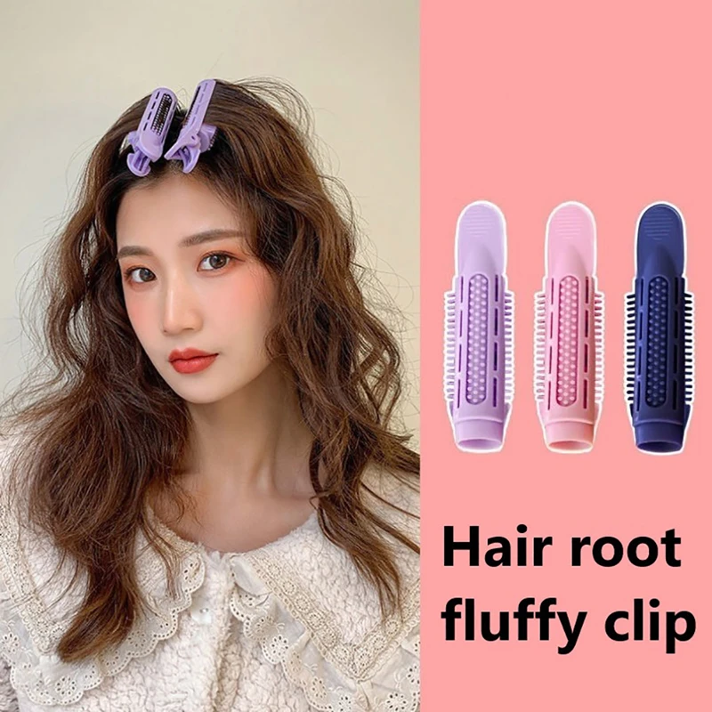 1/4Pcs Hair Curler Clip Natural Fluffy Hair Clip Curly Hair Plastic Hair  Root Fluffy Clip Bangs Hair Styling Clip Candy Color Hairpins Hair  Accessories Salon Styling Tool Wish | Natural Fluffy Hair