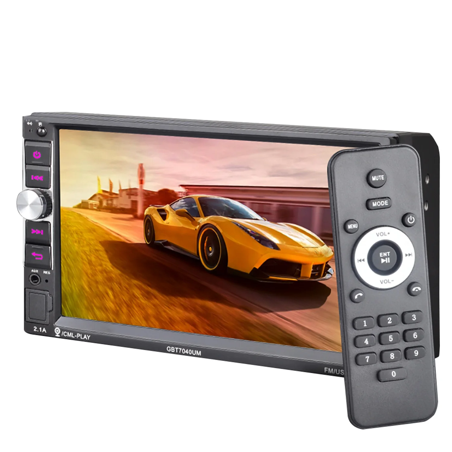 Автомобильный Радио плеер Hd 7 дюймов 7043 нажатие на экран автомобильное аудио Bluetooth Mp5 Multimidio плеер(без камеры