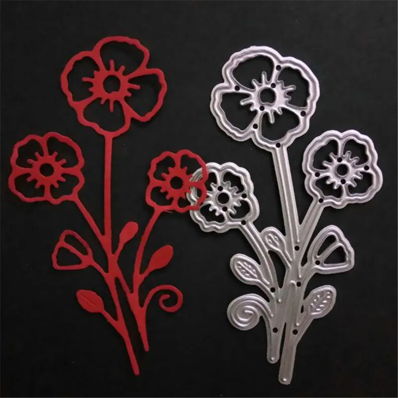 Вырубные штампы на день рождения искусственный цветок для скрапбукинга