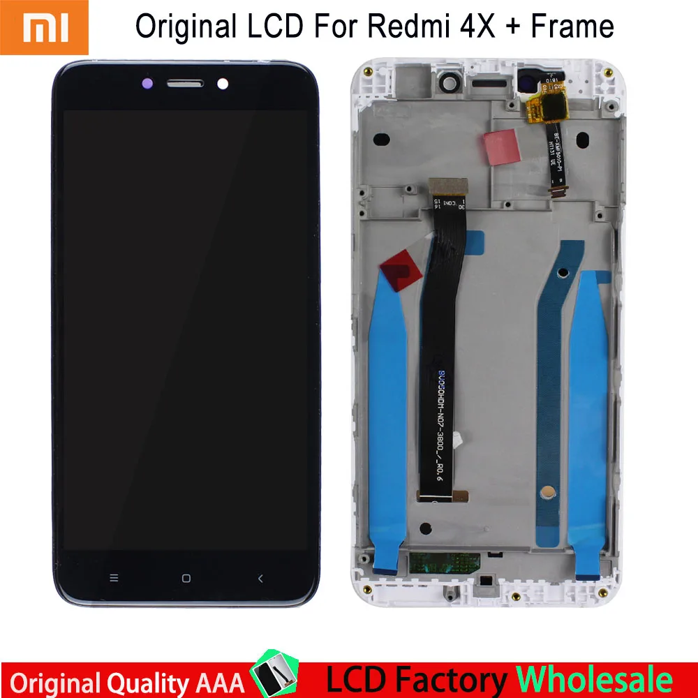 

For 5.0" Xiaomi Redmi 4X LCD Screen Display+Touch Panel Digitizer With Frame For Redmi 4X Display Support 10Touch