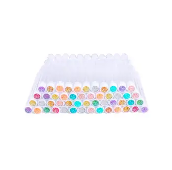 

Reusable Eyelash Brush Tube With Disposable Eyebrow Brush for Eyelash Extension Makeup Replacable Dust-proof Diamond Bottom