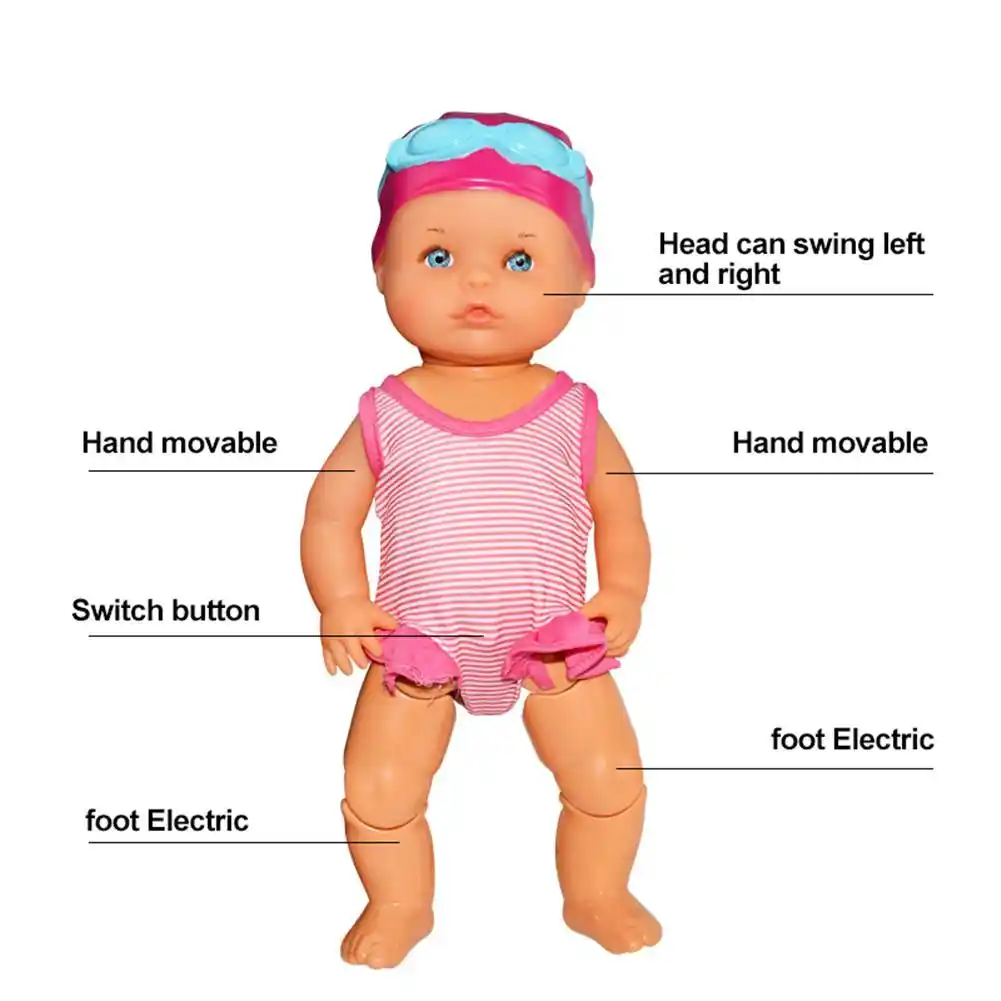 swimming doll baby