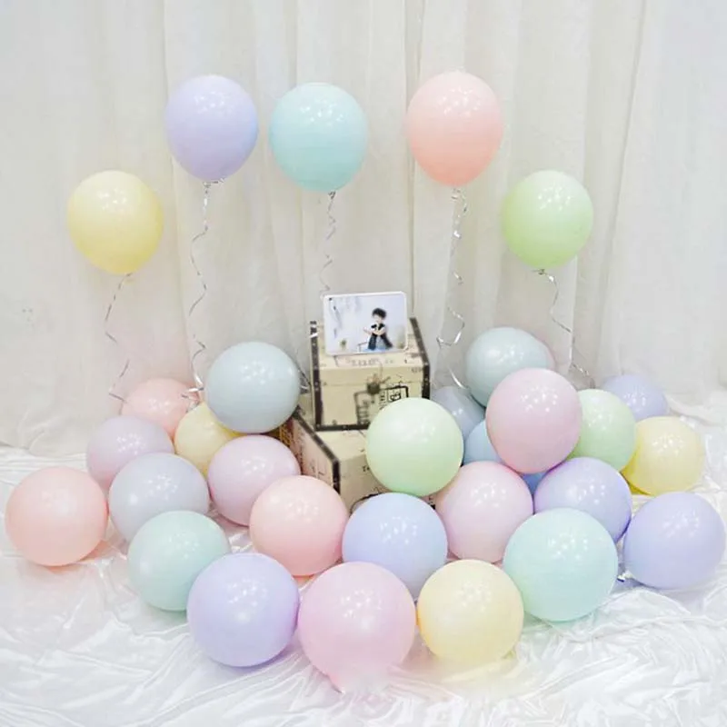 100 шт./лот конфеты Макаруны латексные шары, гелий воздушные шары для вечерние, свадьбы, дня рождения Детские игрушки вечерние шары смешивание цветов