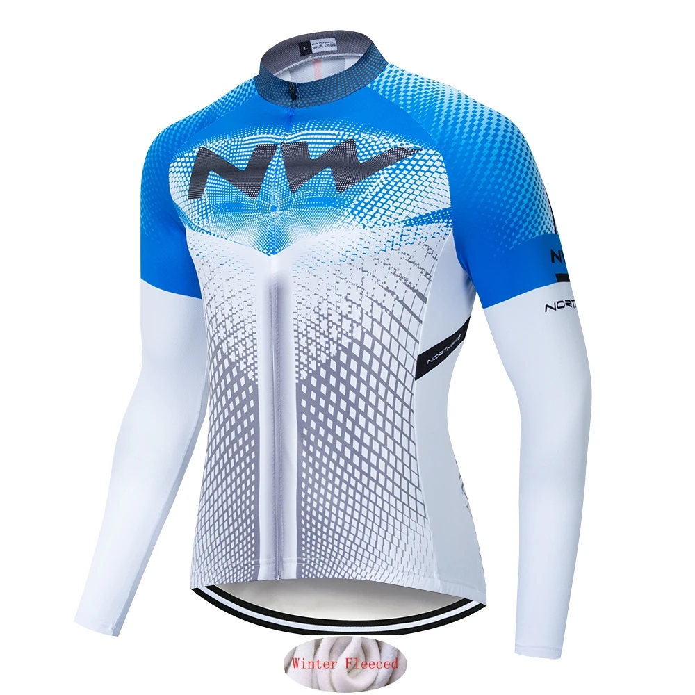 jersey 2 Northwave теплая Зимняя Теплая Флисовая велосипедная одежда NW Мужской трикотажный костюм для езды на велосипеде MTB Одежда комбинезон комплект - Цвет: jersey 2