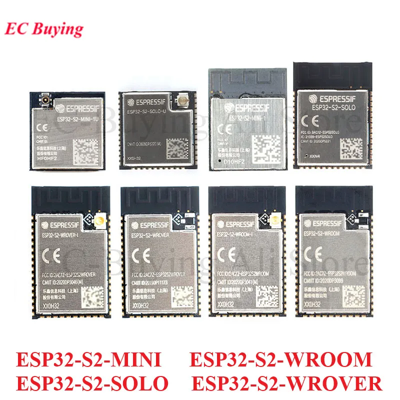 Esp32-S2-Wrover-I S2-Wroom S2-Wrover-I S2-Solo S2-Solo-U S2-Mini-1U S2-Mini-1 4Mb 32Bit Esp32 S2 Chip Wifi Mcu Modulo Wireless